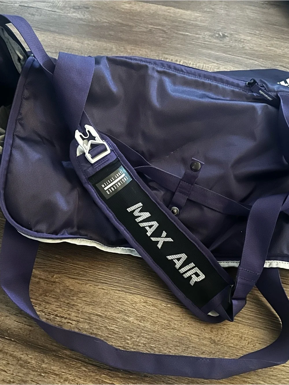 Purple Duffel Bag with 'Horned Frogs' Logo